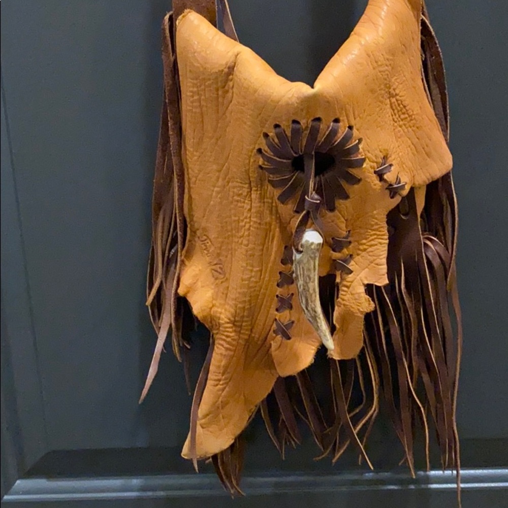 Brown Leather Jimmi was cross body bag